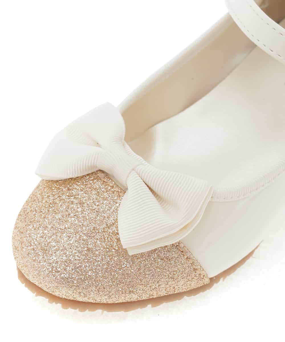 KG6CD81039 a.v.v KIDS(アー・ヴェ・ヴェ)  【セレモニースタイル】[KIDS]ラメシューズ アイボリー