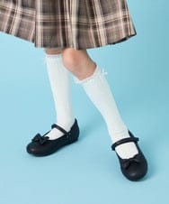 KG6CG01046 a.v.v KIDS(アー・ヴェ・ヴェ) [18/19/20cm]【セレモニー】リボンバレエシューズ ブラック