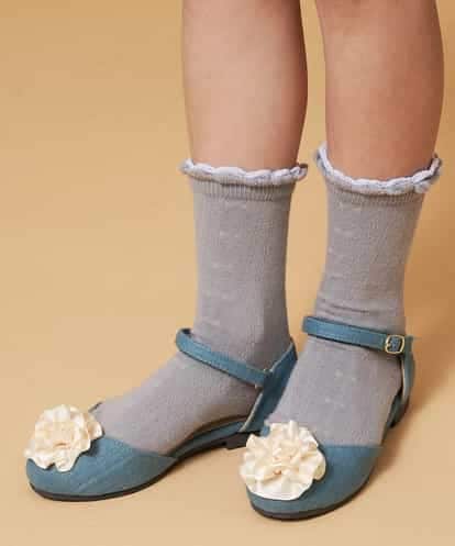 KG6FM11034 a.v.v KIDS [KIDS]フラワーモチーフセパレートサンダル[WEB限定サイズ]