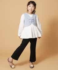 KG6FM11034 a.v.v KIDS(アー・ヴェ・ヴェ) [KIDS]フラワーモチーフセパレートサンダル[WEB限定サイズ] グレー