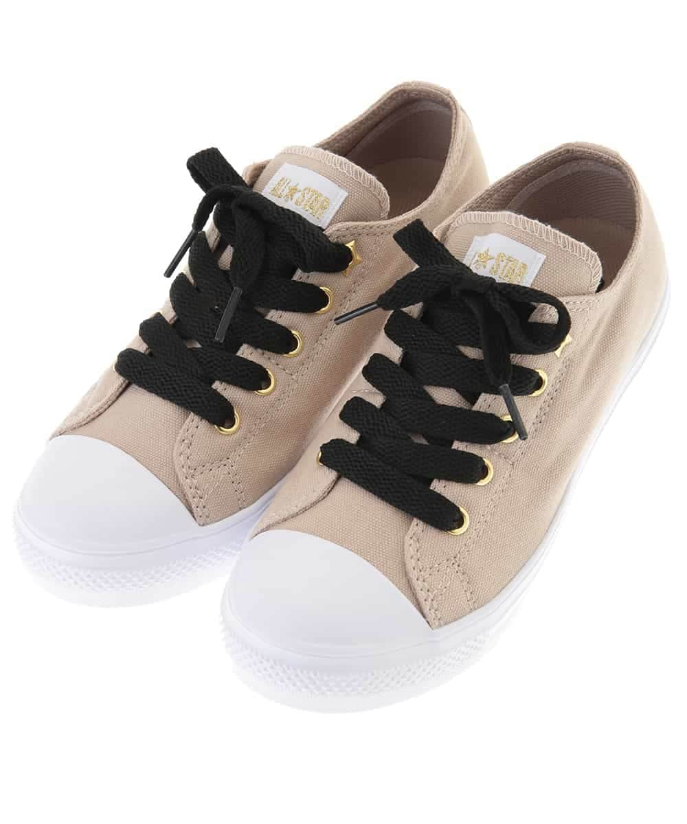 KG6FM70050 a.v.v KIDS(アー・ヴェ・ヴェ) [KIDS]CONVERSE CHILD ALL STAR LIGHT GOLDPLUS SLIP OX[WEB限定サイズ] ベージュ