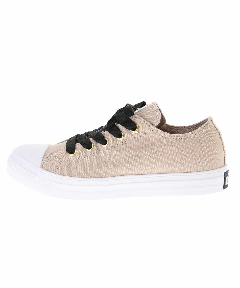 KG6FM70050 a.v.v KIDS(アー・ヴェ・ヴェ) [KIDS]CONVERSE CHILD ALL STAR LIGHT GOLDPLUS SLIP OX[WEB限定サイズ] ベージュ