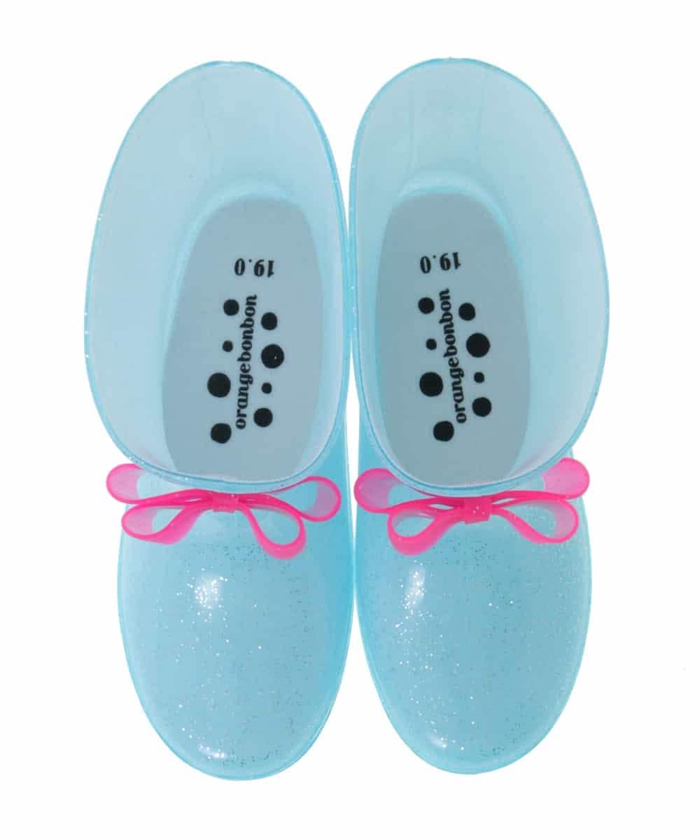 KG6FP50019 a.v.v KIDS(アー・ヴェ・ヴェ) [KIDS]リボンレインブーツ[WEB限定サイズ] ライトブルー