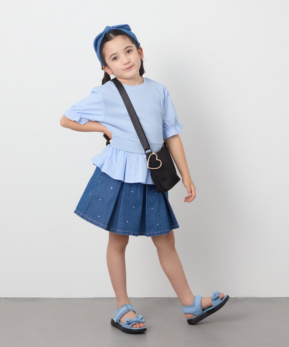 KG6GA07039 a.v.v KIDS(アー・ヴェ・ヴェ) [KIDS]リボンスポサン ライトブルー