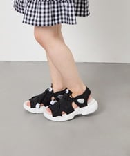 KG6GD10049 a.v.v KIDS(アー・ヴェ・ヴェ) [KIDS]ドロストスポーツサンダル ブラック