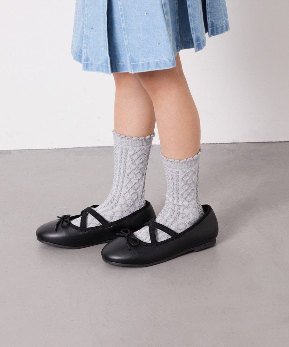 KG6GD11039 a.v.v KIDS(アー・ヴェ・ヴェ) [19-23cm][クッションインソールで履き心地抜群][屈曲性があり柔らかい]スキップバレエ ブラック