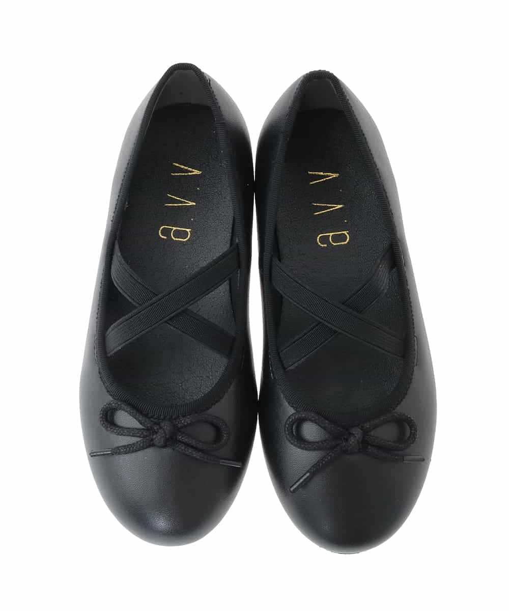 KG6GD11039 a.v.v KIDS(アー・ヴェ・ヴェ) [19-23cm][クッションインソールで履き心地抜群][屈曲性があり柔らかい]スキップバレエ ブラック