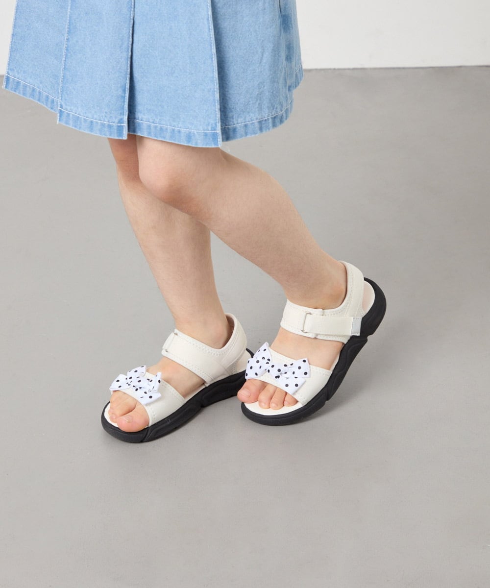 KG6GD12039 a.v.v KIDS(アー・ヴェ・ヴェ) [KIDS]リボンスポサン アイボリー