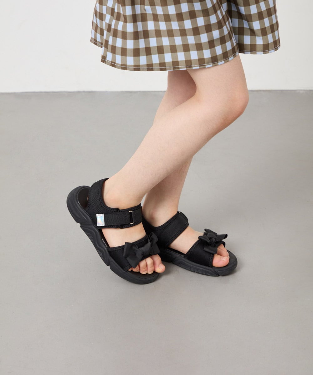 KG6GD12039 a.v.v KIDS(アー・ヴェ・ヴェ) [KIDS]リボンスポサン ブラック