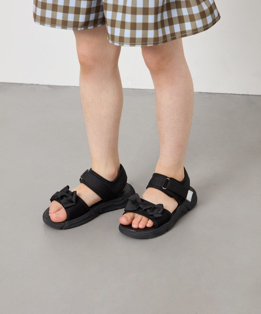 KG6GD12039 a.v.v KIDS(アー・ヴェ・ヴェ) [KIDS]リボンスポサン ブラック