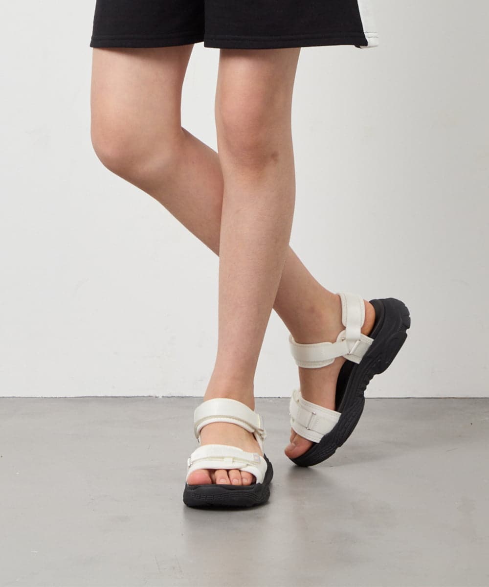 KG6GD13044 a.v.v KIDS(アー・ヴェ・ヴェ) [KIDS]厚底スポサン【WEB限定サイズ】 アイボリー