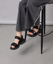 KG6GD13044 a.v.v KIDS(アー・ヴェ・ヴェ) [KIDS]厚底スポサン【WEB限定サイズ】 ブラック