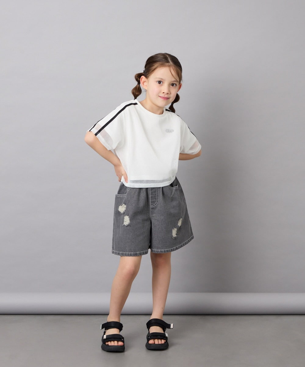 KG6GD13044 a.v.v KIDS(アー・ヴェ・ヴェ) [KIDS]厚底スポサン【WEB限定サイズ】 ブラック