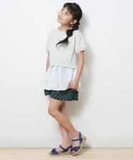 KG6GJ21029 a.v.v KIDS(アー・ヴェ・ヴェ) [KIDS]リボンジュートウェッジサンダル[WEB限定サイズ] パープル