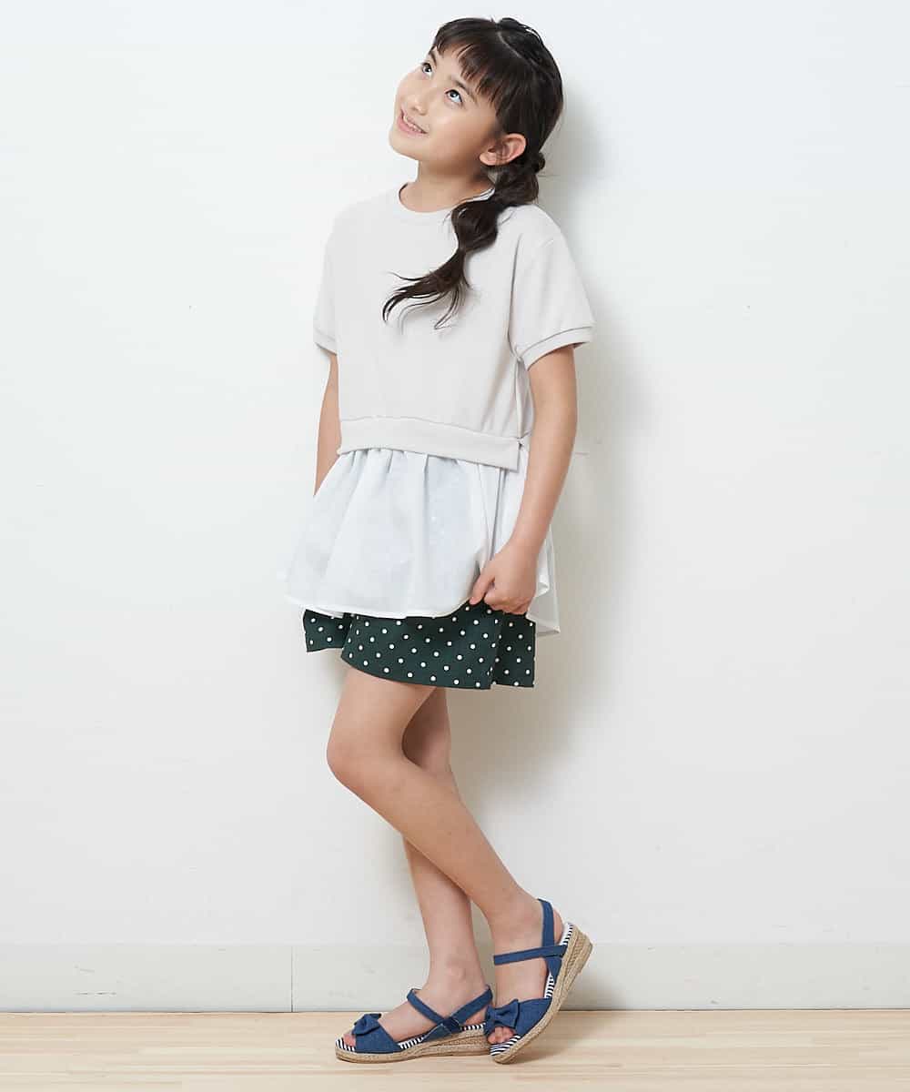 KG6GJ21029 a.v.v KIDS(アー・ヴェ・ヴェ) [KIDS]リボンジュートウェッジサンダル[WEB限定サイズ] パープル