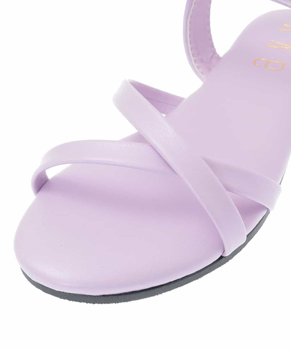 KG6GJ32029 a.v.v KIDS(アー・ヴェ・ヴェ) [KIDS]ナローストラップフラットサンダル[WEB限定サイズ] ラベンダー