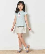 KG6GM14029 a.v.v KIDS(アー・ヴェ・ヴェ) [KIDS]フリルウェッジサンダル[WEB限定サイズ] ブルー