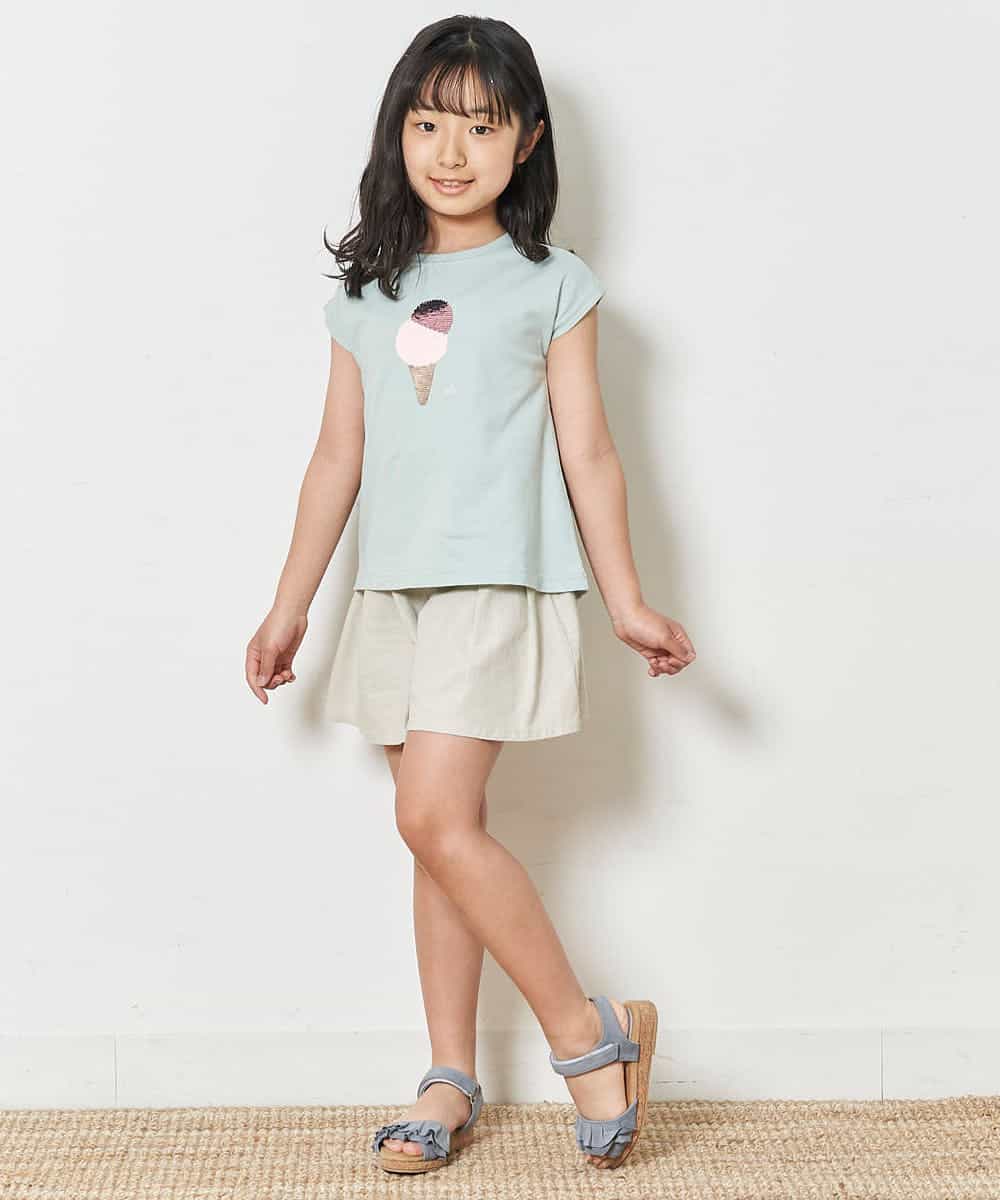 KG6GM14029 a.v.v KIDS(アー・ヴェ・ヴェ) [KIDS]フリルウェッジサンダル[WEB限定サイズ] ブルー