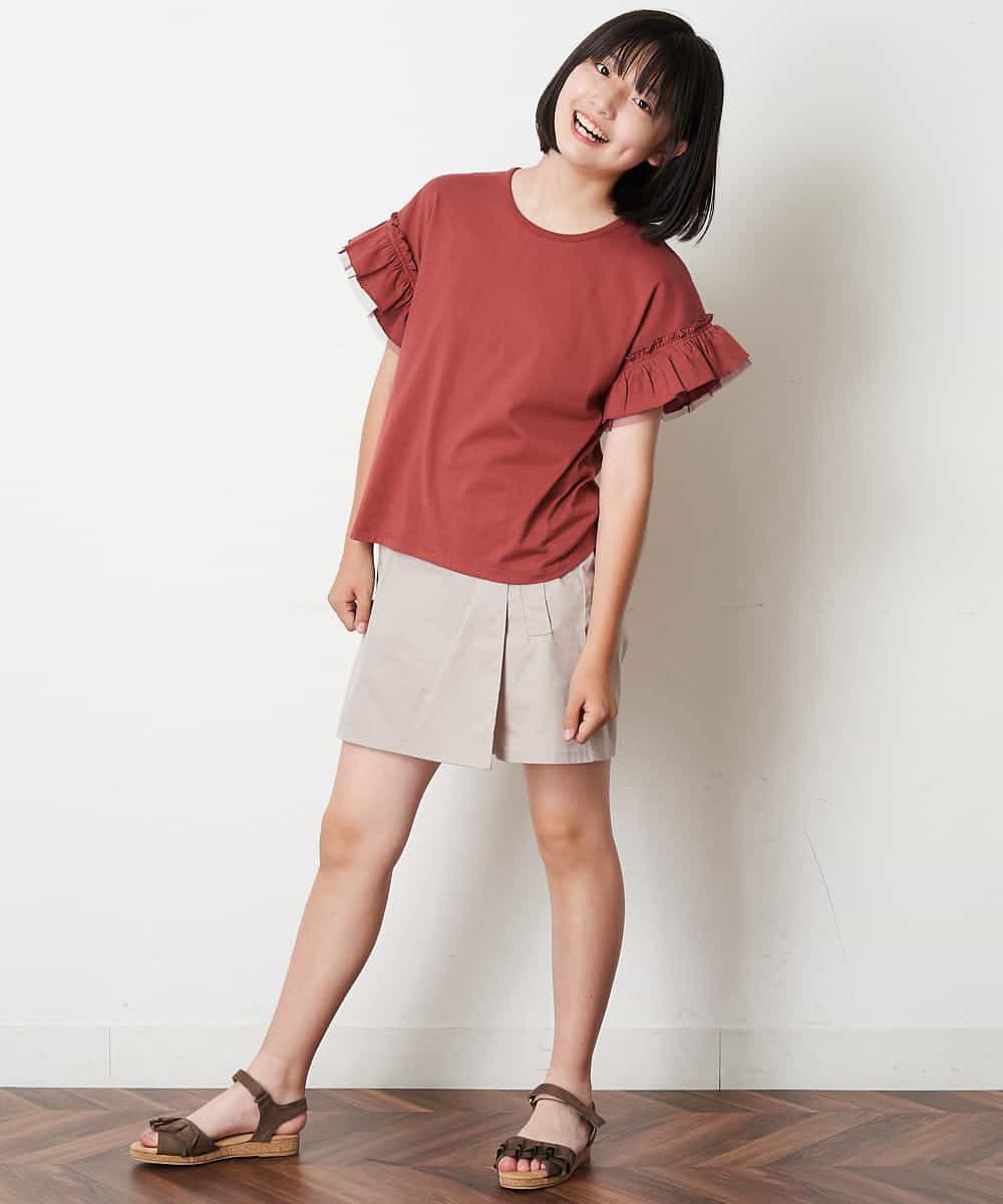 KG6GM14029 a.v.v KIDS(アー・ヴェ・ヴェ) [KIDS]フリルウェッジサンダル[WEB限定サイズ] ブルー