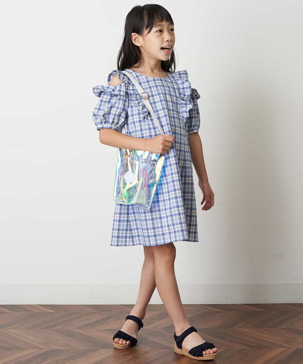 KG6GM14029 a.v.v KIDS(アー・ヴェ・ヴェ) [KIDS]フリルウェッジサンダル[WEB限定サイズ] ブルー