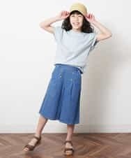 KG6GM14029 a.v.v KIDS(アー・ヴェ・ヴェ) [KIDS]フリルウェッジサンダル[WEB限定サイズ] ブルー