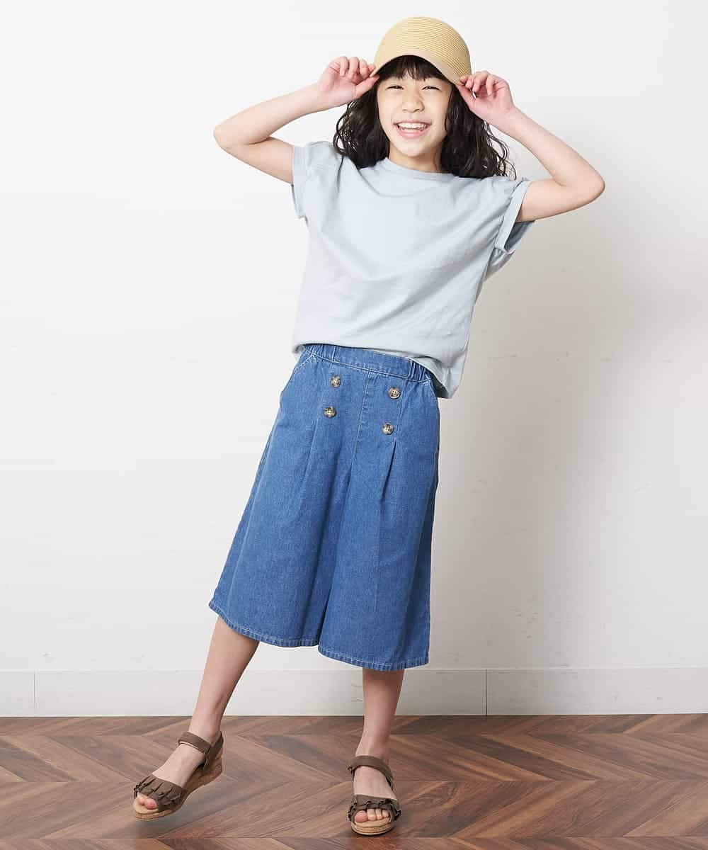 KG6GM14029 a.v.v KIDS(アー・ヴェ・ヴェ) [KIDS]フリルウェッジサンダル[WEB限定サイズ] ブルー