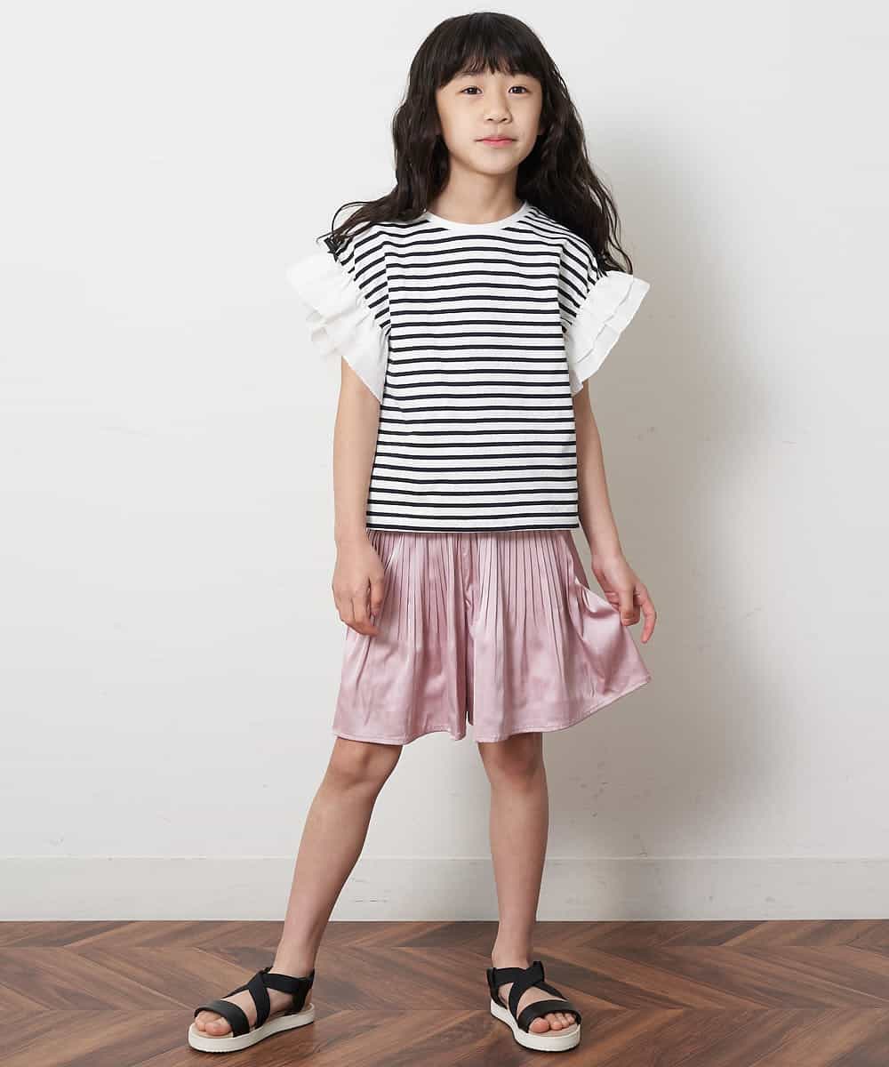 KG6GM31034 a.v.v KIDS(アー・ヴェ・ヴェ) [KIDS]クロスゴムフラットサンダル[WEB限定サイズ] ブラック