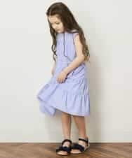 KG6GP20029 a.v.v KIDS(アー・ヴェ・ヴェ) [KIDS]【残りわずか】フリルフラットサンダル ネイビー
