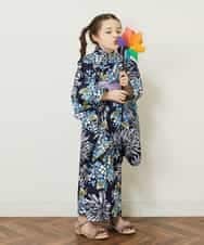 KG6GP20029 a.v.v KIDS(アー・ヴェ・ヴェ) [KIDS]【残りわずか】フリルフラットサンダル ネイビー