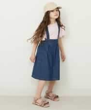 KG6GP20029 a.v.v KIDS(アー・ヴェ・ヴェ) [KIDS]【残りわずか】フリルフラットサンダル ネイビー