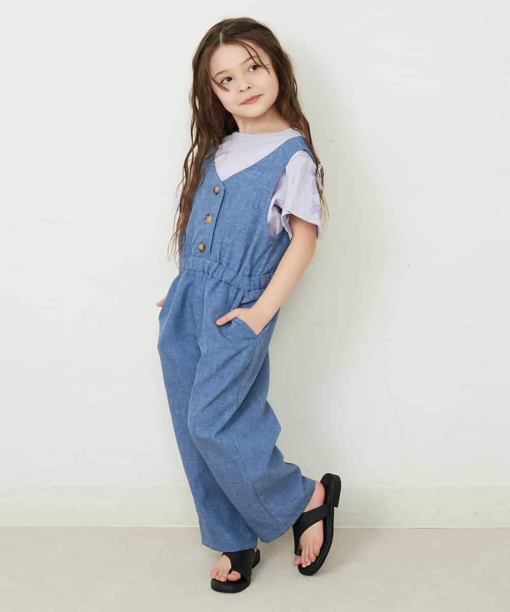 KG6GP21034 a.v.v KIDS(アー・ヴェ・ヴェ) [KIDS]【ママとお揃い】トングサンダル ベージュ