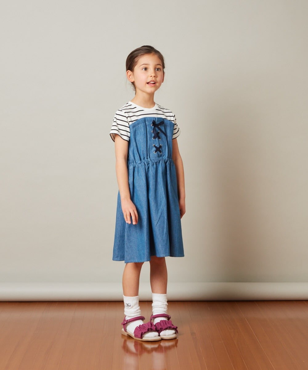 KG6GS21039 a.v.v KIDS(アー・ヴェ・ヴェ) [KIDS]フリルフラットサンダル[WEB限定サイズ] ライトピンク