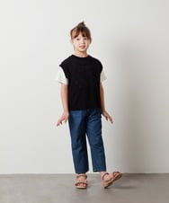 KG6GS21039 a.v.v KIDS(アー・ヴェ・ヴェ) [KIDS]フリルフラットサンダル[WEB限定サイズ] ライトブルー