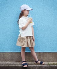 KG6GS21039 a.v.v KIDS(アー・ヴェ・ヴェ) [KIDS]フリルフラットサンダル[WEB限定サイズ] ライトブルー