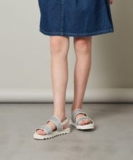 KG6GS22044 a.v.v KIDS(アー・ヴェ・ヴェ) [KIDS]ラメストラップサンダル[WEB限定サイズ] ブラック