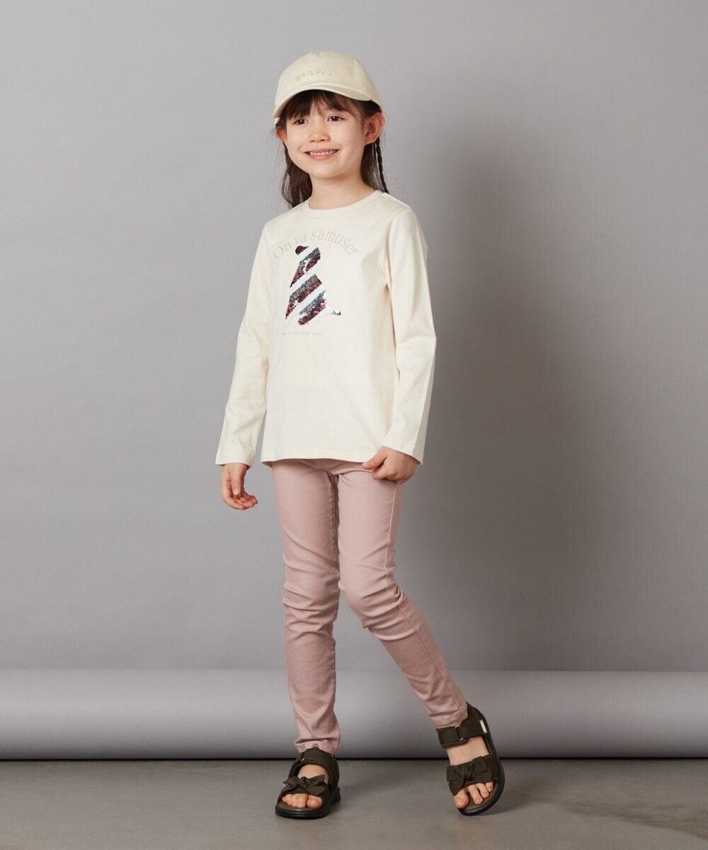 KG6GV22034 a.v.v KIDS(アー・ヴェ・ヴェ) [17-23cm]リボン付きスポーツサンダル[WEB限定サイズ] カーキ