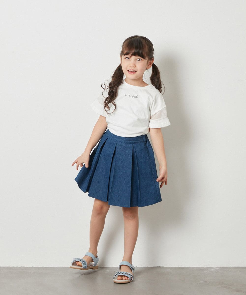 KG6GV31039 a.v.v KIDS(アー・ヴェ・ヴェ) [KIDS]フリルフラットサンダル[WEB限定サイズ] ライトブルー