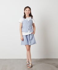 KG6GV31039 a.v.v KIDS(アー・ヴェ・ヴェ) [KIDS]フリルフラットサンダル[WEB限定サイズ] ライトブルー