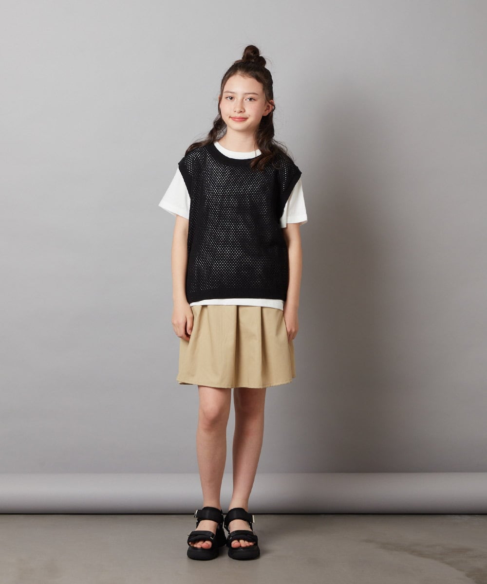 KG6GV32044 a.v.v KIDS(アー・ヴェ・ヴェ) [KIDS]厚底スポサン アイボリー