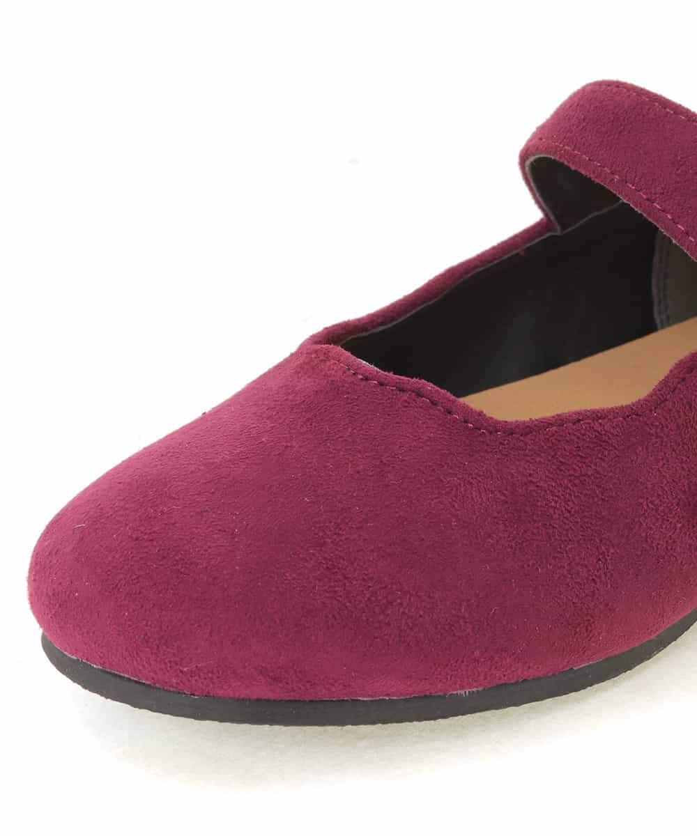 KG6JD03039 a.v.v KIDS(アー・ヴェ・ヴェ) [KIDS]スカラップバレエシューズ[WEB限定サイズ] パープル