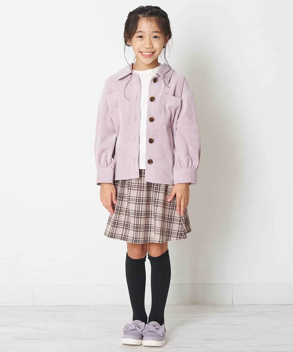 KG6KM03034 a.v.v KIDS(アー・ヴェ・ヴェ) [KIDS]リボンスニーカー[WEB限定サイズ] ラベンダー