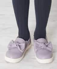 KG6KM03034 a.v.v KIDS(アー・ヴェ・ヴェ) [KIDS]リボンスニーカー[WEB限定サイズ] ラベンダー