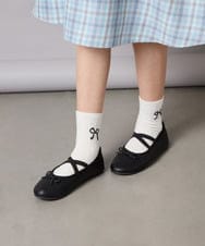 KG6TA03039 a.v.v KIDS(アー・ヴェ・ヴェ) [18-23cm][クッションインソールで履き心地抜群][屈曲性があり柔らかい]スキップバレエ ブラック