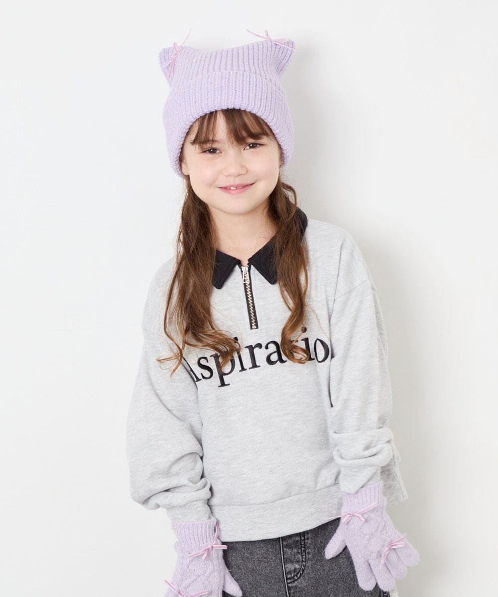 KG7AG30021 a.v.v KIDS(アー・ヴェ・ヴェ) 【洗える】ﾈｺﾐﾐﾜｯﾁﾎﾞｳ ピンク