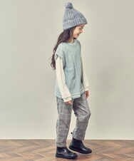 KG7AS20024 a.v.v KIDS(アー・ヴェ・ヴェ) [KIDS]ポンポン付きニットワッチ グレー