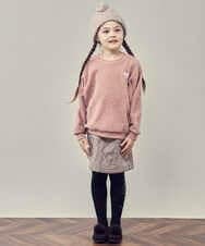 KG7AS20024 a.v.v KIDS(アー・ヴェ・ヴェ) [KIDS]ポンポン付きニットワッチ グレー