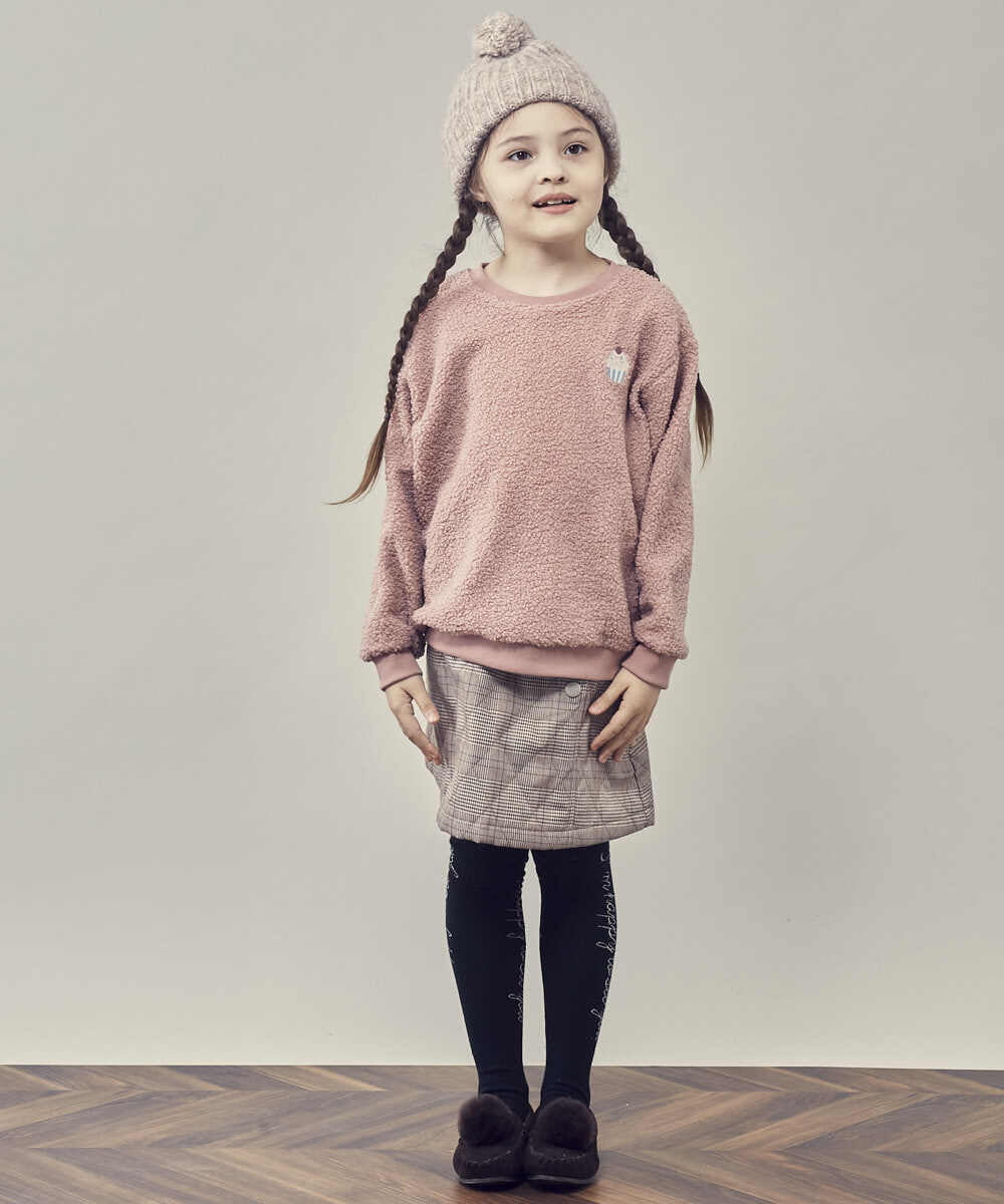 KG7AS20024 a.v.v KIDS(アー・ヴェ・ヴェ) [KIDS]ポンポン付きニットワッチ グレー