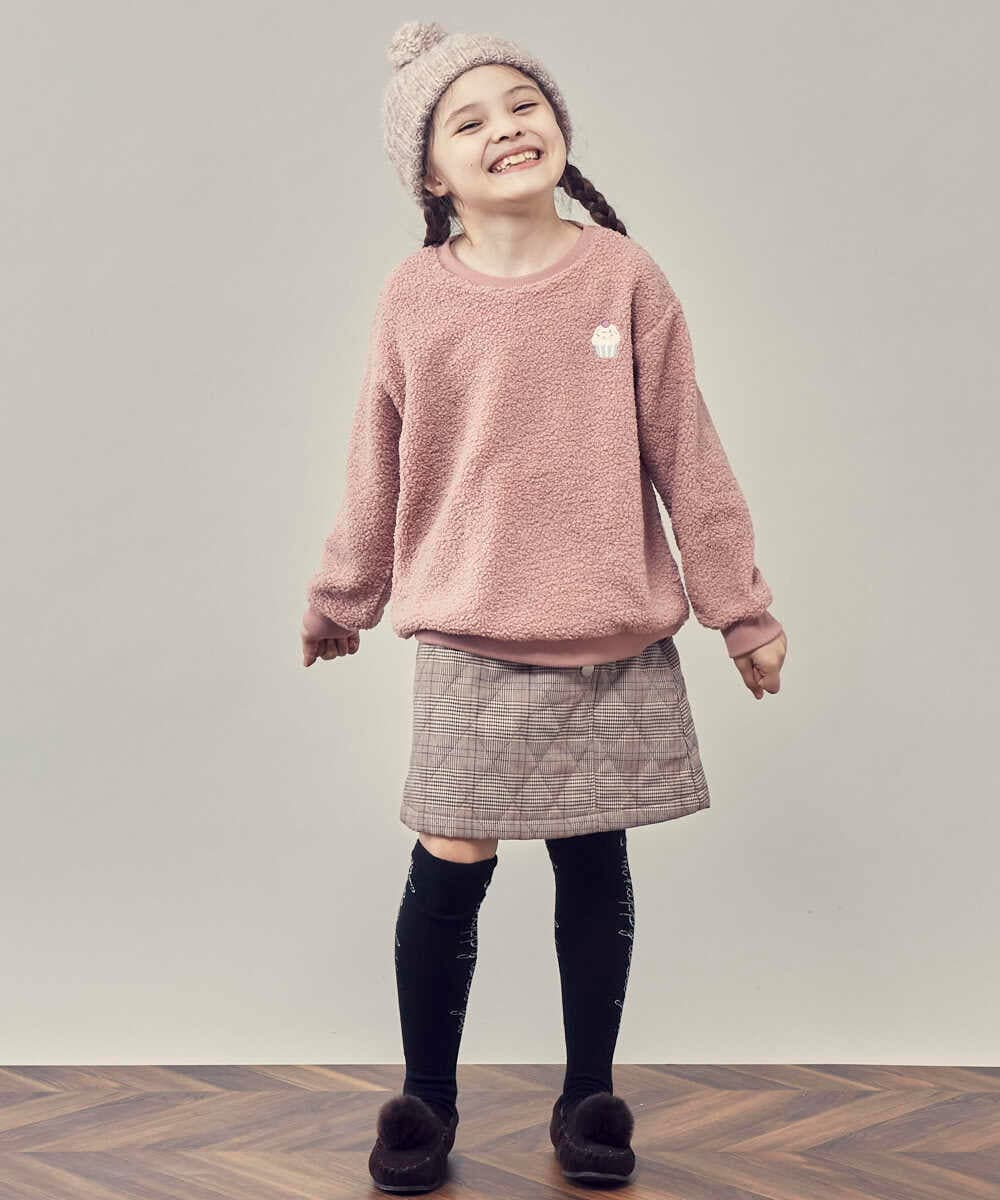 KG7AS20024 a.v.v KIDS(アー・ヴェ・ヴェ) [KIDS]ポンポン付きニットワッチ グレー