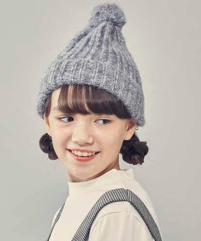 KG7AS20024 a.v.v KIDS [KIDS]ポンポン付きニットワッチ