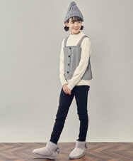 KG7AS20024 a.v.v KIDS(アー・ヴェ・ヴェ) [KIDS]ポンポン付きニットワッチ グレー